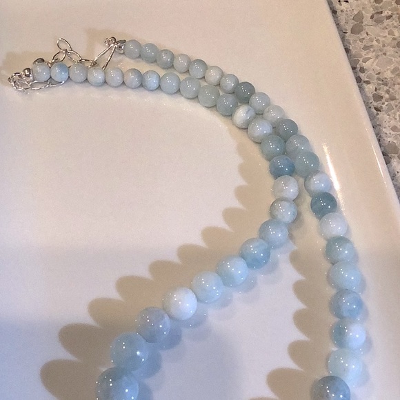 Jay King Sterling Silver Aquamarine Beaded Necklace With Extension Clasp! - Picture 6 of 11